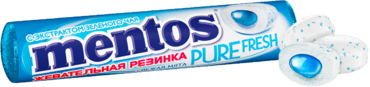Жевательная резинка «Mentos» Свежая мята, 15 г Жевательная резинка «Mentos» Свежая мята, 15 г