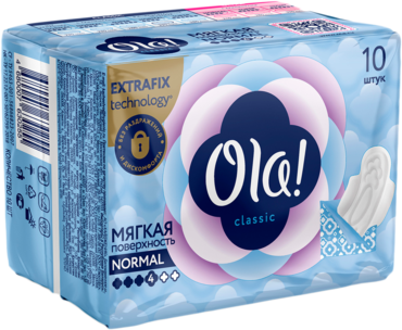 Прокладки «Ola!» Classic Wings Normal, 10шт Прокладки «Ola!» Classic Wings Normal, 10шт