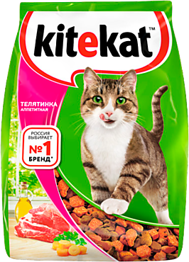 Сухой корм для кошек «Kitekat» Аппетитная телятинка, 350 г
