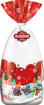 «Яшкино», новогодний набор «Мешочек с конфетами» красный, 400 г