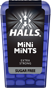 Освежающие конфеты «Halls» Mini Mints Extra strong без сахара, 12 г