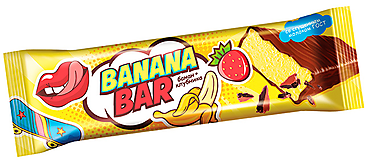 Батончик-суфле клубнично-банановый «Banana bar», 35 г