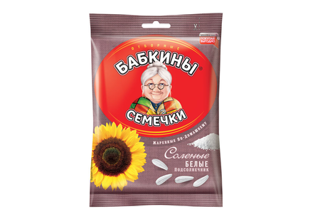 «Бабкины семечки», семечки белые, солёные, 100 г