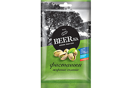 «Beerka», фисташки жареные, солёные, 80 г