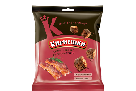 «Кириешки», сухарики со вкусом бекона, 40 г