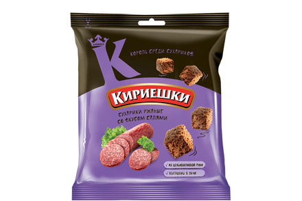 «Кириешки», сухарики со вкусом салями, 40 г