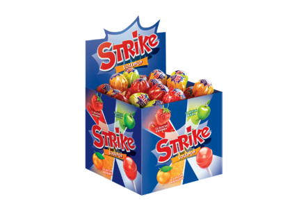 Карамель на палочке «Strike» ассорти, 11 г