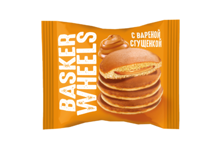 Панкейк «Basker Wheels» с вареной сгущенкой, 36 г