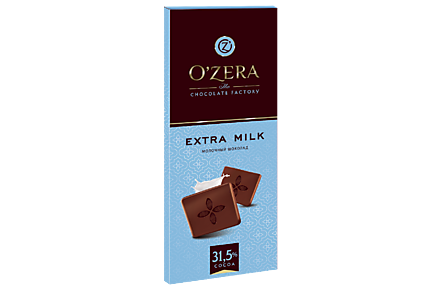Шоколад «O'Зera» Молочный Extra milk, 90 г