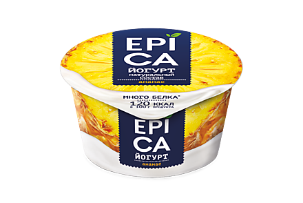 Йогурт 4.8% «Epica» Ананас, 130 г
