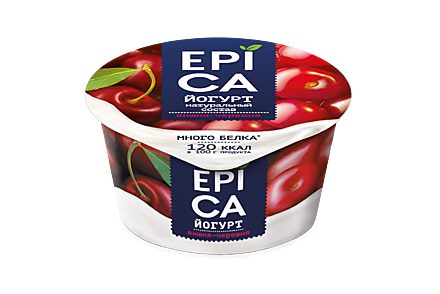 Йогурт 4.8% «Epica» вишня-черешня, 130 г