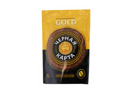 Кофе растворимый «Черная Карта» Gold, 75 г