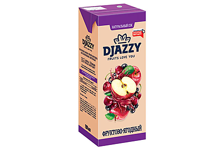 «Djazzy», сок фруктово-ягодный, 0.2л