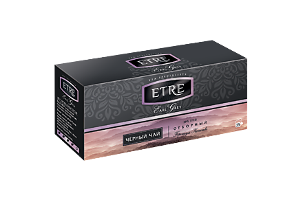 Чай «Etre» Earl Grey черный с бергамотом, 25 пакетиков, 50 г