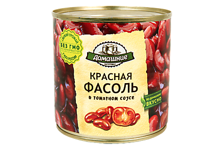 Красная фасоль «Домашние заготовки» в томатном соусе, 400 г