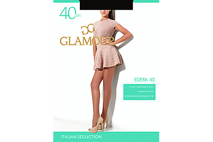 Колготки женские «Glamour Edera» 40 den, daino, size 2