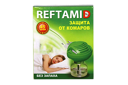 Жидкостной комплект «Reftamid» Защита от комаров без запаха, 30 мл