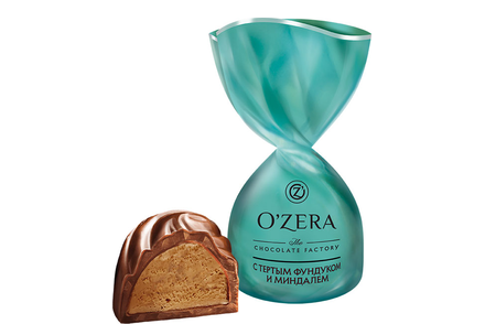 «OZera», конфеты с фундуком и миндалем (упаковка 0,5 кг)