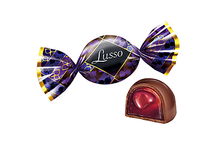 Конфета Lusso со вкусом чёрной смородины (упаковка 0,5 кг)