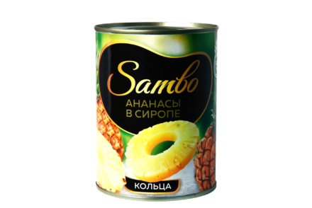 Ананасы кольца в сиропе, 580 мл
