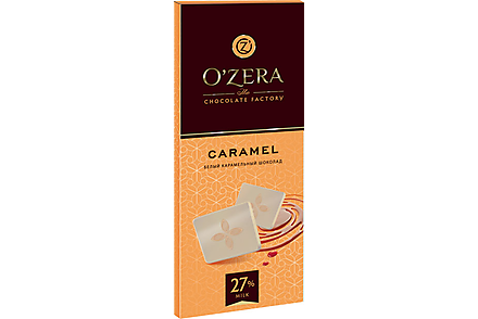 «OЗera», шоколад белый карамельный Caramel, 90 г