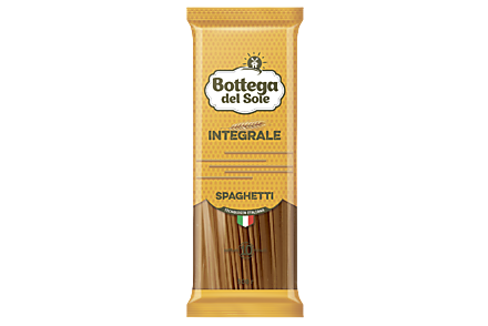 Макаронные изделия «Bottega del Sole» Спагетти, цельнозерновые, 500 г