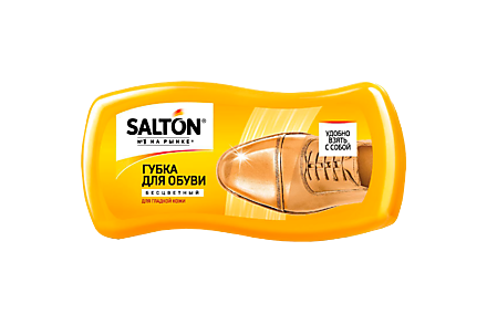 Губка «Salton» для обуви из гладкой кожи, бесцветная