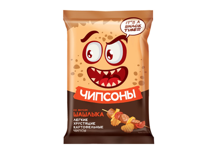 «Чипсоны», чипсы со вкусом шашлыка, 40 г