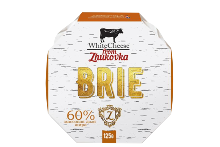 Сыр 60% «White Cheese From Zhukovka» Бри с плесенью, 125 г