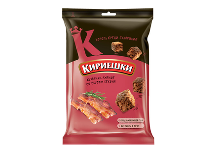 «Кириешки», сухарики со вкусом бекона, 100 г