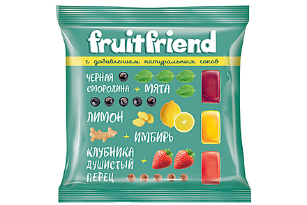 Конфеты желейные FruitFriend (упаковка 0,5 кг)