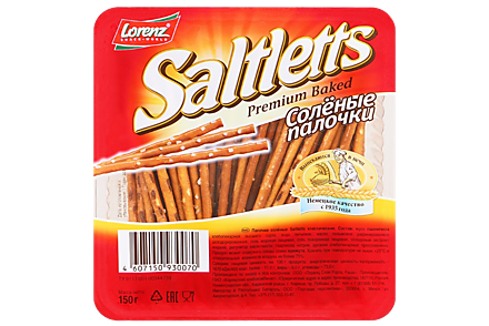 Соленые палочки «Saltletts», 150 г