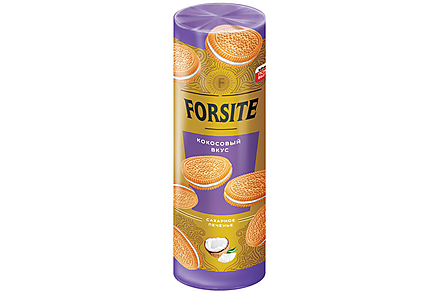 «Forsite», печенье-сэндвич с кокосовым вкусом, 220 г