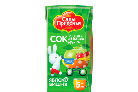 Сок «Сады Придонья» яблоко-вишня, 125 мл