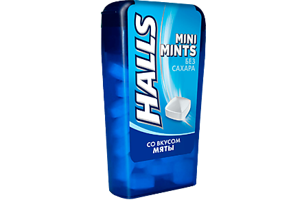 Освежающие конфеты «Halls» Mini Mints, 12 г