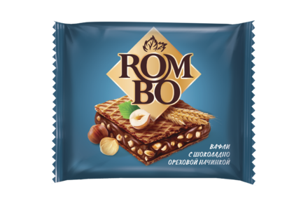 Вафля «Rombo» с ореховой начинкой, 12 г