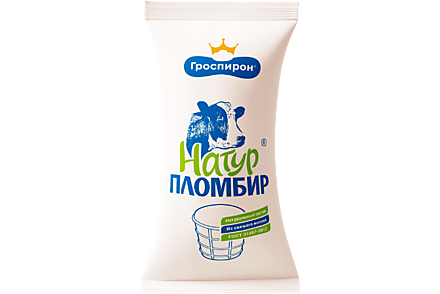 Мороженое «ООО ФМ "Гроспирон"» Натур пломбир, 90 г