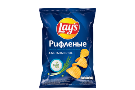 Чипсы «Lay's» Сметана и лук, рифленые, 81 г