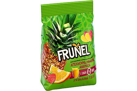 «Frunel», мармелад пектиновый с соком апельсина, малины и ананаса, 250 г