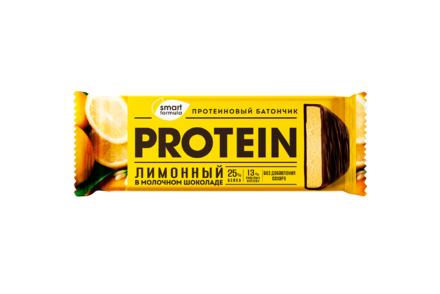 Батончик протеиновый «Smart Formula» лимонный, в молочном шоколаде, 40 г