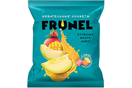 Конфеты Frunel клубника, манго, дыня (упаковка 0,5 кг)
