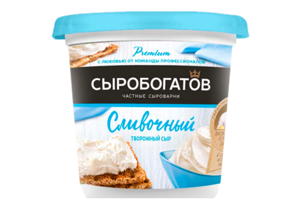 Сыр творожный 60% «Сыробогатов» Сливочный, 140 г