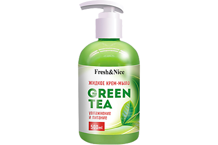 Жидкое крем-мыло для рук «Fresh&Nice» с ароматом зеленого чая, 500 мл