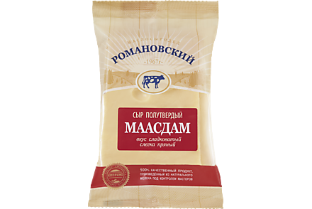 Сыр 45% «Романовский» Маасдам, 180 г