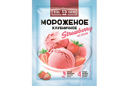 Мороженое «Nina Farina» Клубничное, 70 г