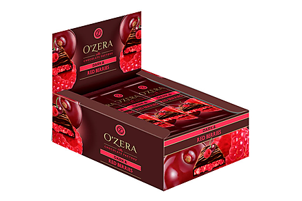 «OЗera», шоколад горький  Dark & Red berries, 40 г