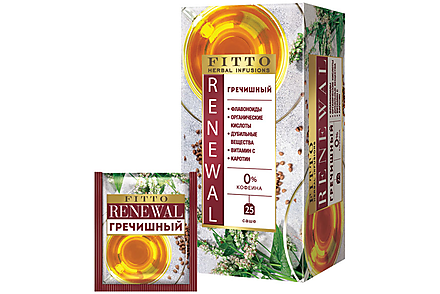 «Fitto», чай травяной Renewal гречишный, 25 пакетиков, 50 г