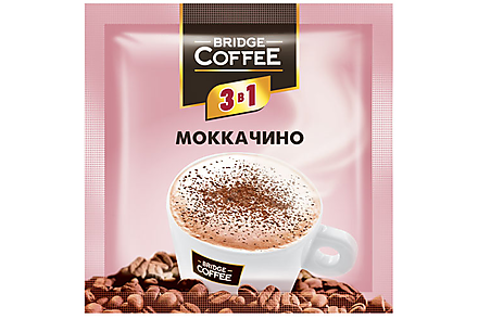 «Bridge Coffee», напиток кофейный 3 в 1 Моккачино, 20 г