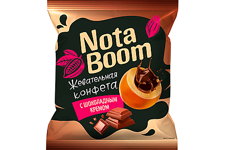 Конфеты жевательные NotaBoom с шоколадным кремом (упаковка 0,5 кг)