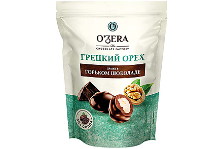 «OZera», драже  «Грецкий орех в горьком шоколаде», 150 г